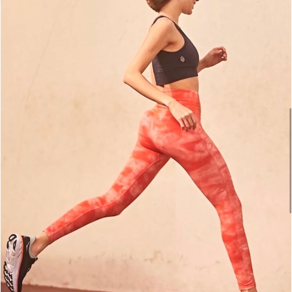 Free People, M/L, Good Karma, Tie Dye, Orange, Leggings! BRAND NEW!